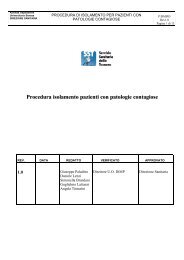 Procedura isolamento pazienti con patologie contagiose - ANMDO