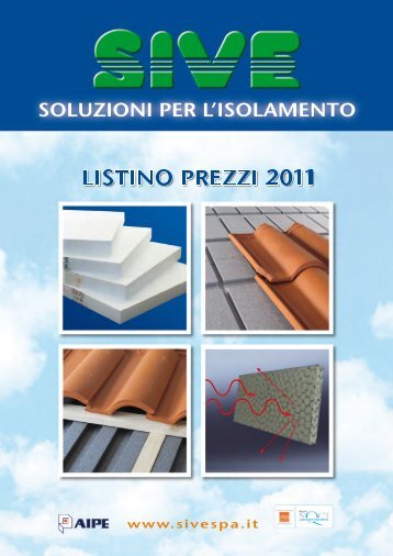 Listino Prezzi - Sive Spa