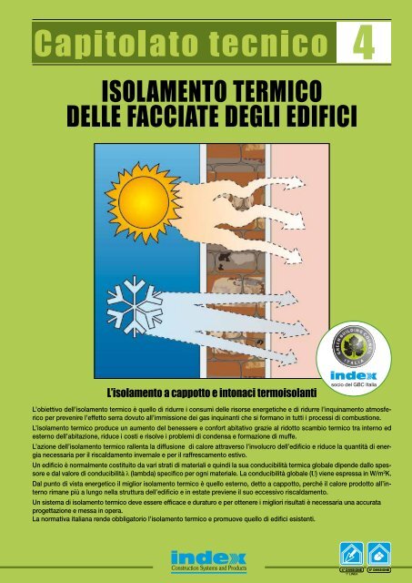 isolamento termico delle facciate degli edifici - Index S.p.A.