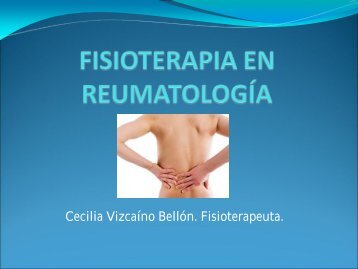 FISIOTERAPIA EN REUMATOLOGÍA - Lire