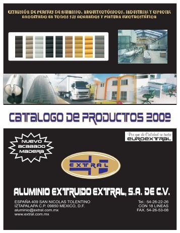 Catálogo - Aluminio | Perfiles de Aluminio | Anodizado