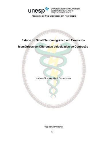 Estudo do Sinal Eletromiográfico em Exercícios Isométricos ... - Unesp