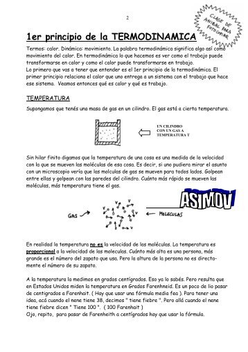 PRIMER PRINCIPIO DE LA TERMODINAMICA