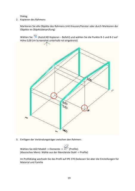 Erste Schritte mit AutoCAD Structural Detailing, Modul Stahlbau