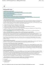 Autodesk Design Review 2008 Fragen und Antworten