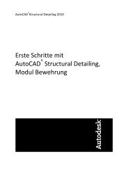 Erste Schritte mit AutoCAD Structural Detailing, Modul Bewehrung