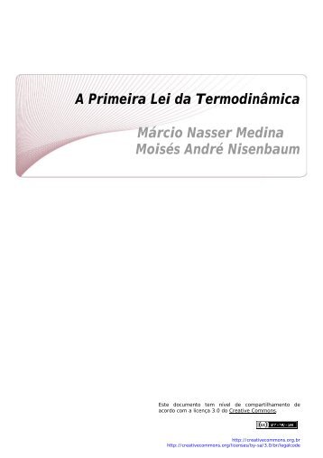 A Primeira Lei da Termodinâmica Márcio Nasser ... - CCEAD PUC-Rio