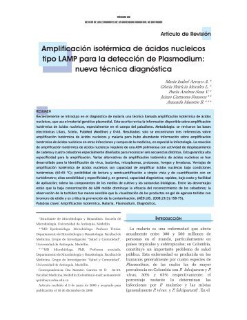 Amplificación isotérmica de ácidos nucleicos tipo LAMP - medicas uis