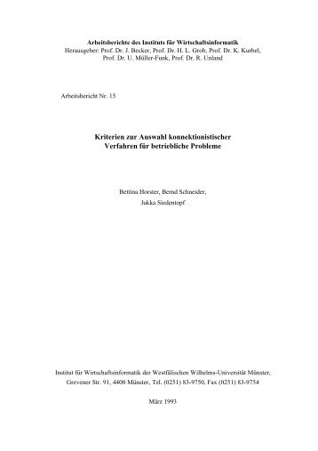 PDF File - Department of Information Systems - Universität Münster