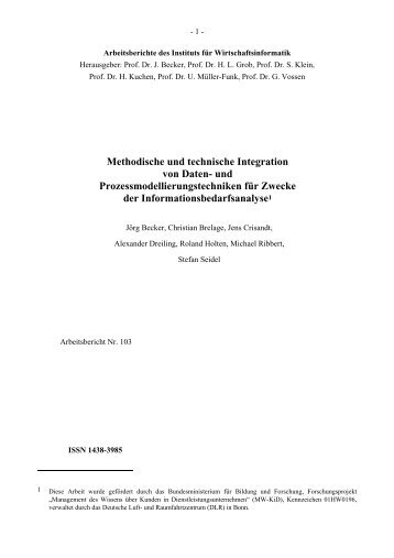 PDF File - Department of Information Systems - Universität Münster