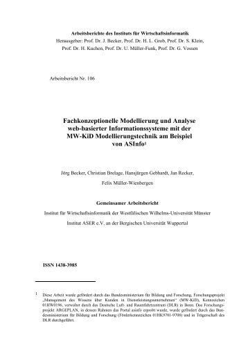 PDF File - Department of Information Systems - Universität Münster