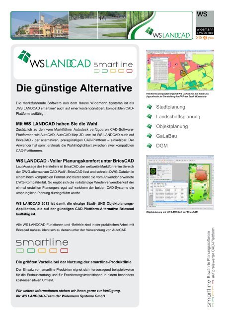 WS LANDCAD smartline - Widemann Systeme GmbH