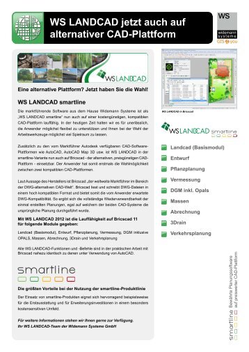 WS LANDCAD smartline - Widemann Systeme GmbH