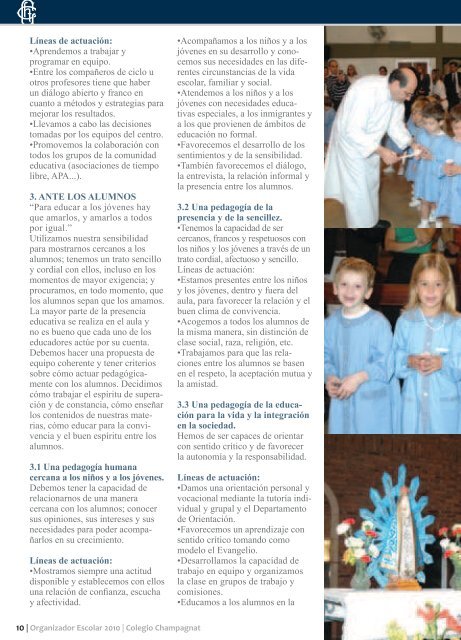 valores - Colegio Champagnat