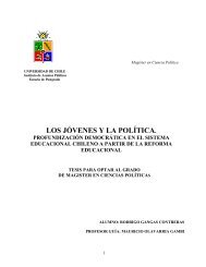 LOS JÓVENES Y LA POLÍTICA. - Observatorio Chileno de Políticas ...