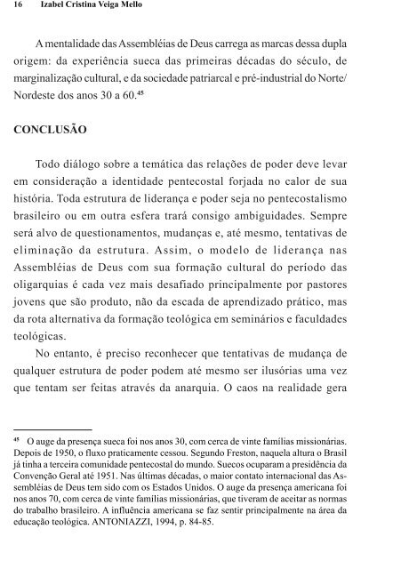 as relações de poder no pentecostalismo brasileiro - Ceeduc