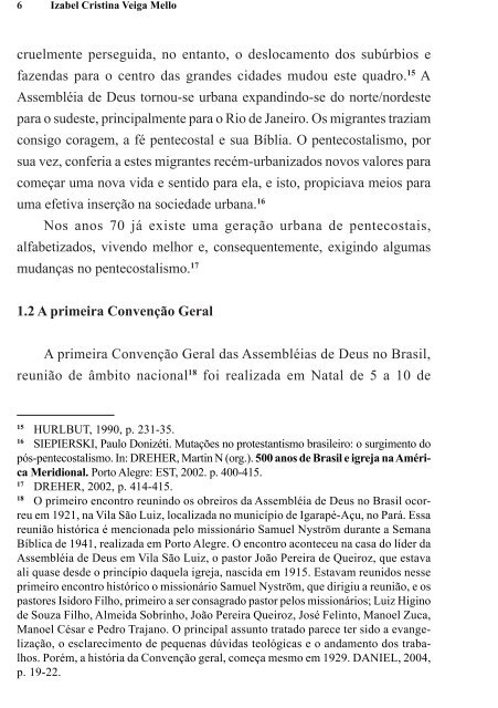 as relações de poder no pentecostalismo brasileiro - Ceeduc