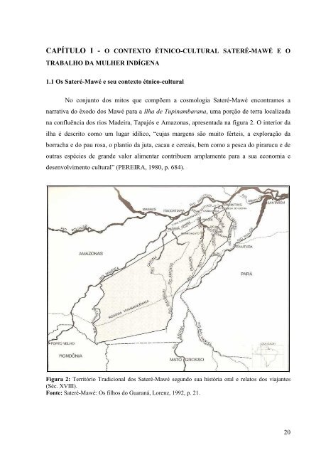 20 CAPÍTULO I - O CONTEXTO ÉTNICO ... - Eventos - Ufam