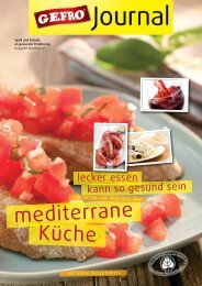 GEFRO Journal 21 - Mediterrane Küche