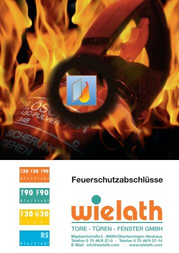 Prospekt Feuerabschlüsse - Wielath GmbH
