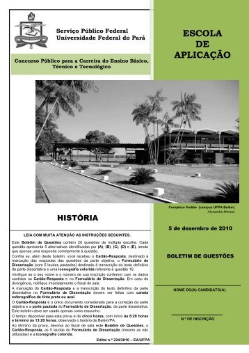 EA - História - Ceps - Universidade Federal do Pará