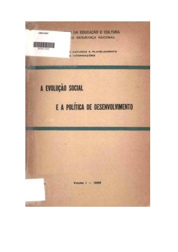 a evolução social e a politica de desenvolvimento
