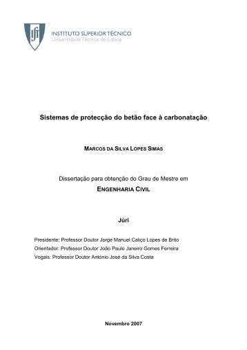 Sistemas de protecção do betão face à carbonatação