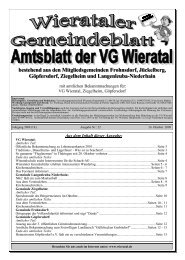 bestehend aus den Mitgliedsgemeinden Frohnsdorf ... - Wieratal