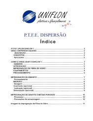 P.T.F.E. DISPERSÃO Índice