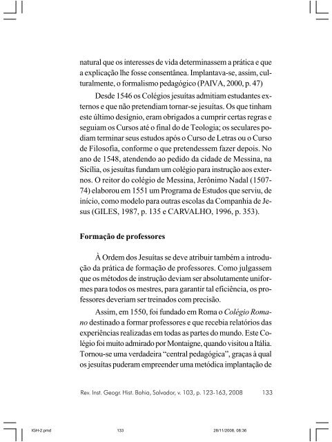 revista do instituto geográfico e histórico da bahia - IGHB