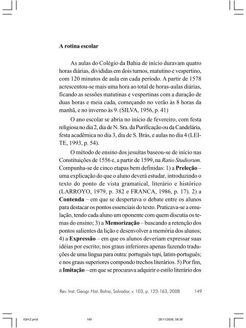 revista do instituto geográfico e histórico da bahia - IGHB