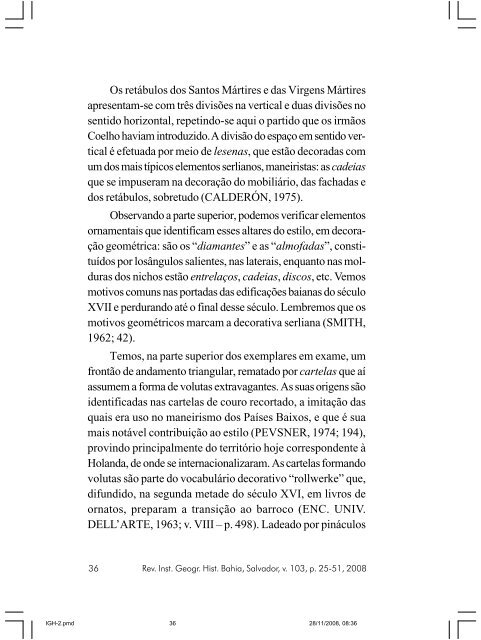 revista do instituto geográfico e histórico da bahia - IGHB