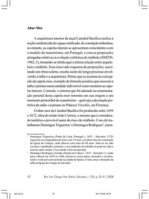 revista do instituto geográfico e histórico da bahia - IGHB