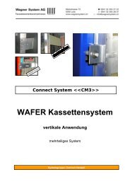 WAFER Kassettensystem vertikale Anwendung - Wagner System AG