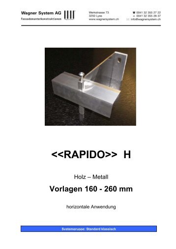  H horizontale Anwendung - Wagner System AG