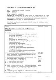 Protokoll der AK ExWoSt-Sitzung vom 06 - Wiernsheim