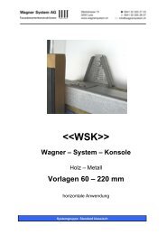  - Wagner System AG