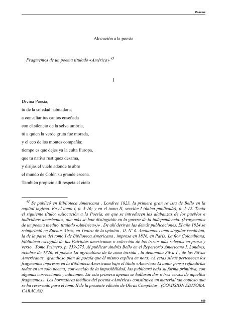 Introducción general a las obras completas de Andrés Bello