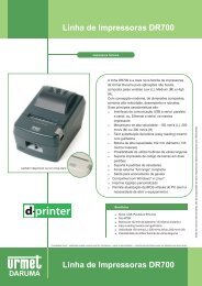 Linha de Impressoras DR700 - Urmet Daruma