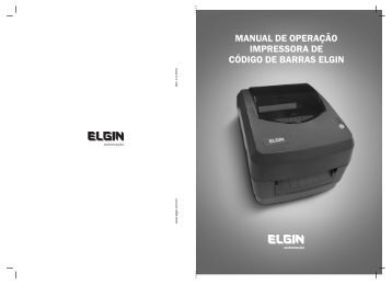 MANUAL DE OPERAÇÃO IMPRESSORA DE CÓDIGO DE ... - Elgin