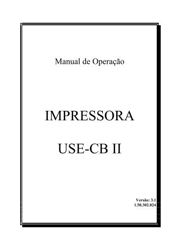 IMPRESSORA USE-CB II - Urano
