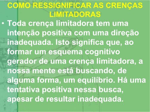 A ressignificação de crenças nos pede uma ação ... - Espiritizar