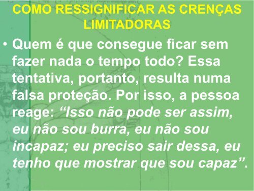 A ressignificação de crenças nos pede uma ação ... - Espiritizar