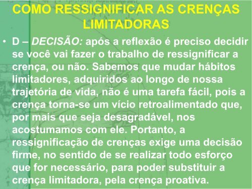 A ressignificação de crenças nos pede uma ação ... - Espiritizar