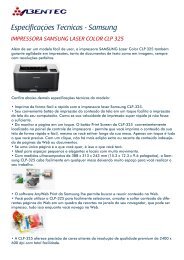 IMPRESSORA SAMSUNG LASER COLOR CLP 325 - Abentec