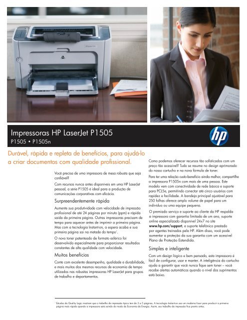 Impressoras HP LaserJet P1505 - Prointec