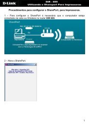 configurar o SharePort, para Impressoras - D-Link