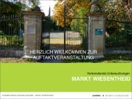 verkehrsbezogene gestaltung - Markt Wiesentheid