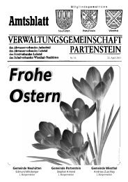 Gemeinde Neuhütten Gemeinde Partenstein Gemeinde Wiesthal