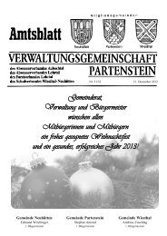 Gemeinderat, Verwaltung und Bürgermeister ... - Partenstein